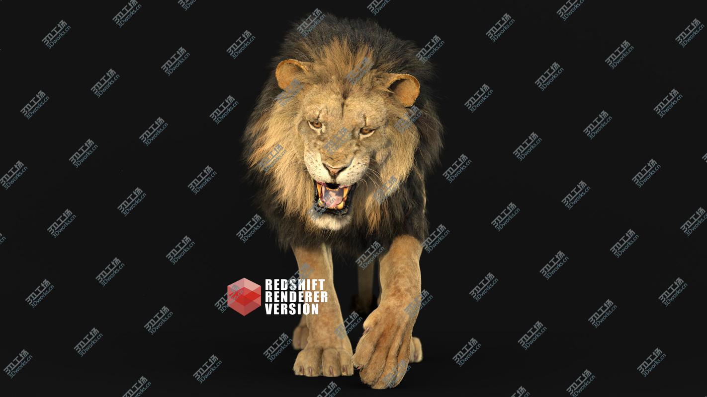 images/goods_img/20210113/3D Lion ANIMATED RedShift/3.jpg